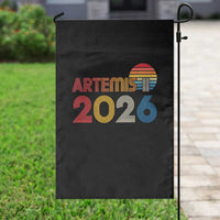 2026 Lunar Mission Retro Sunset Garden Flag Vintage Space Exploration Astronomy Enthusiasts Sci-Fi Lovers