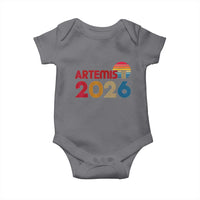 2026 Lunar Mission Retro Sunset Baby Onesie Vintage Space Exploration Astronomy Enthusiasts Sci-Fi Lovers