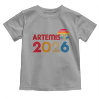 2026 Lunar Mission Retro Sunset Toddler T Shirt Vintage Space Exploration Astronomy Enthusiasts Sci-Fi Lovers