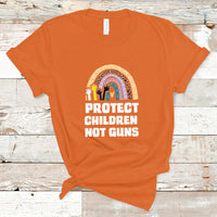 Gun Violence Awareness T Shirt Protect Children Not Guns In June We Wear Orange Day End Gun Violence Rainbow - Wonder Print Shop