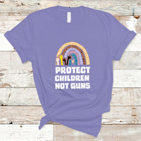 Gun Violence Awareness T Shirt Protect Children Not Guns In June We Wear Orange Day End Gun Violence Rainbow - Wonder Print Shop