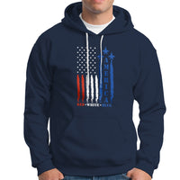 American Patriotic Hoodie 4th of July Red White and Blue American Flag US Patriotic - Wonder Print Shop