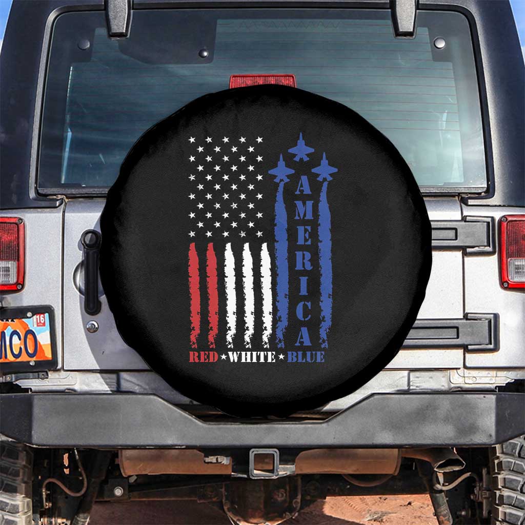 American Patriotic Spare Tire Cover 4th of July Red White And Blue US Flag