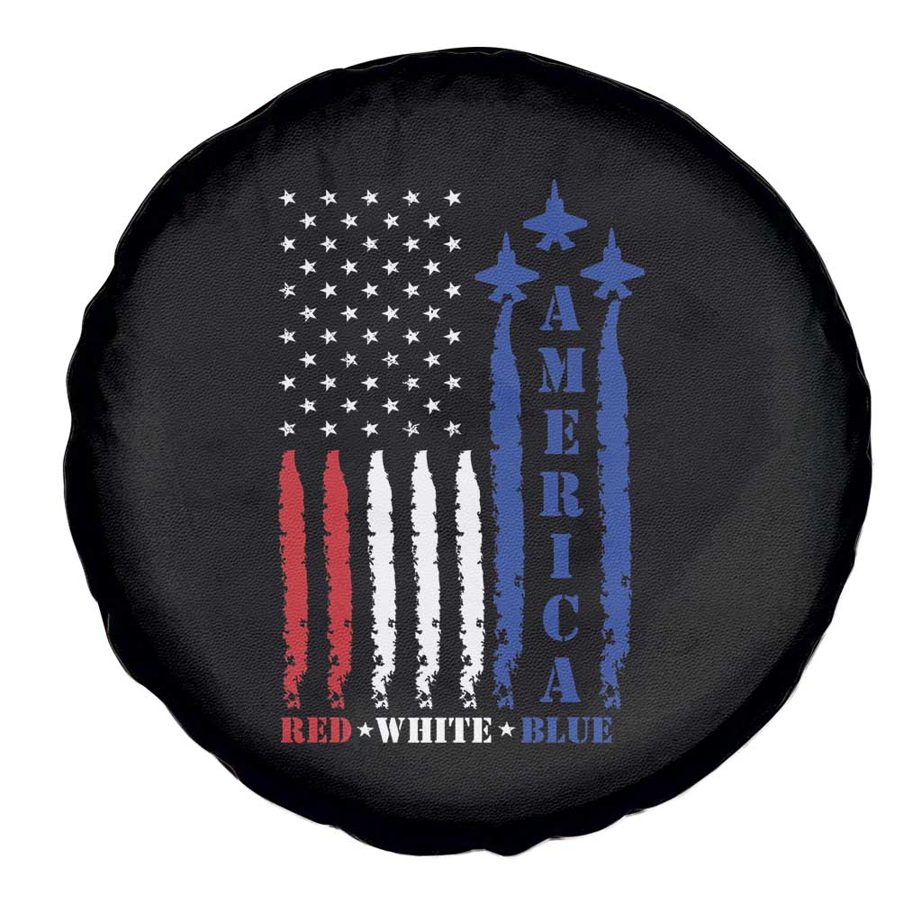 American Patriotic Spare Tire Cover 4th of July Red White And Blue US Flag