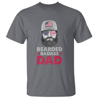Funny Patriots American Men Bearded Badass Dad T Shirt - Wonder Print Shop