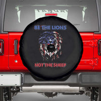 Patriotic American Lion Spare Tire Cover Be The Lions Not The Sheep Retro US Flag