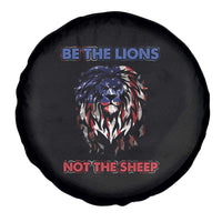 Patriotic American Lion Spare Tire Cover Be The Lions Not The Sheep Retro US Flag