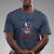 Be The Lion Not The Sheep Patriotic Lion American Patriot US Flag Retro T Shirt - Wonder Print Shop