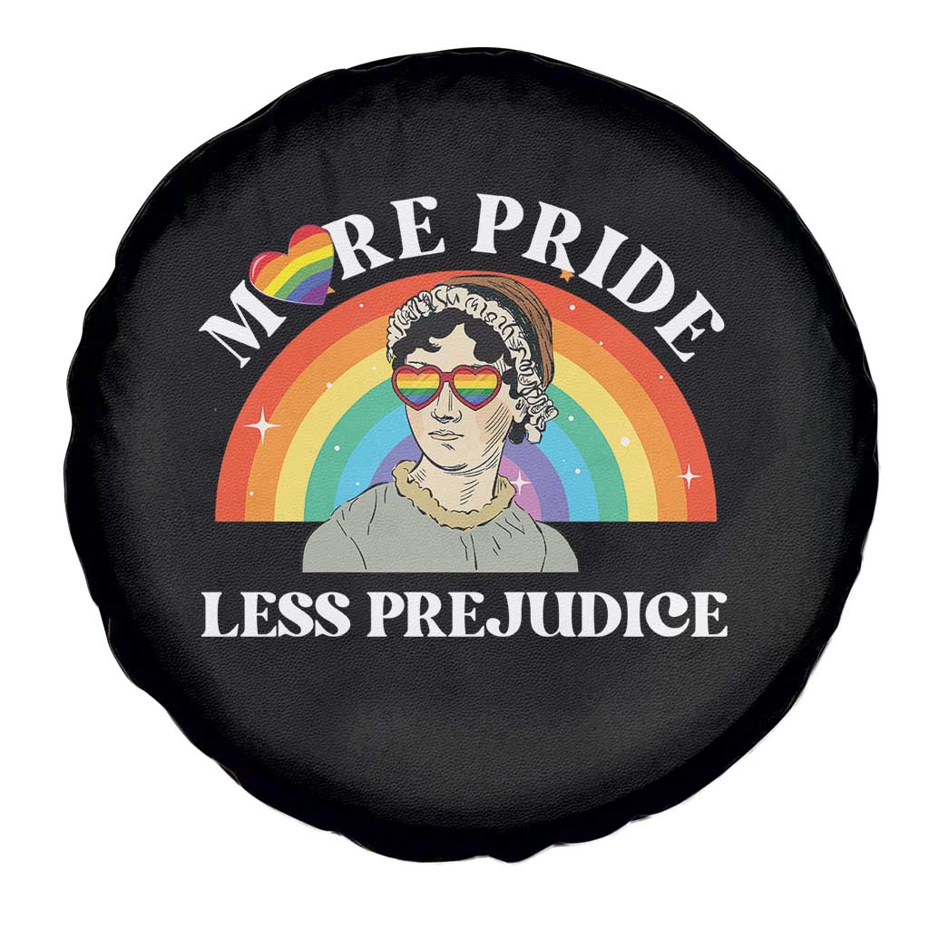 Gay Pride Spare Tire Cover More Pride Less Prejudice LGBT Pride Month - Wonder Print Shop