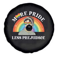 Gay Pride Spare Tire Cover More Pride Less Prejudice LGBT Pride Month - Wonder Print Shop