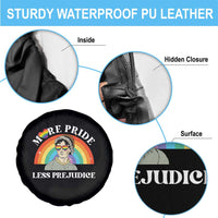 Gay Pride Spare Tire Cover More Pride Less Prejudice LGBT Pride Month - Wonder Print Shop