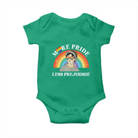 Gay Pride Baby Onesie More Pride Less Prejudice LGBT Pride Month - Wonder Print Shop