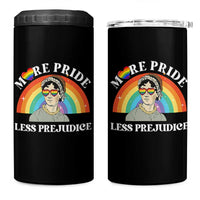 Gay Pride 4 in 1 Can Cooler Tumbler More Pride Less Prejudice LGBT Pride Month - Wonder Print Shop