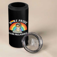 Gay Pride 4 in 1 Can Cooler Tumbler More Pride Less Prejudice LGBT Pride Month - Wonder Print Shop