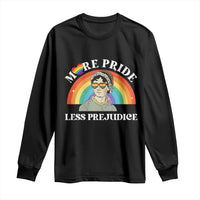 Gay Pride Long Sleeve Shirt More Pride Less Prejudice LGBT Pride Month - Wonder Print Shop