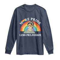 Gay Pride Long Sleeve Shirt More Pride Less Prejudice LGBT Pride Month - Wonder Print Shop