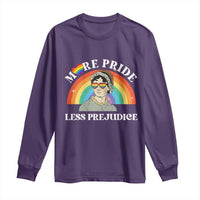 Gay Pride Long Sleeve Shirt More Pride Less Prejudice LGBT Pride Month - Wonder Print Shop