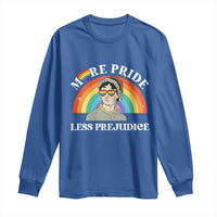 Gay Pride Long Sleeve Shirt More Pride Less Prejudice LGBT Pride Month - Wonder Print Shop