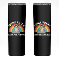 Gay Pride Skinny Tumbler More Pride Less Prejudice LGBT Pride Month - Wonder Print Shop