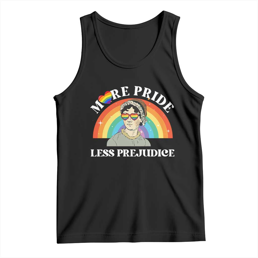 Gay Pride Tank Top More Pride Less Prejudice LGBT Pride Month - Wonder Print Shop