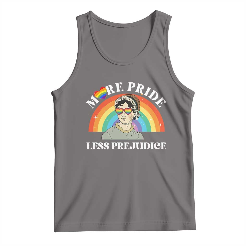 Gay Pride Tank Top More Pride Less Prejudice LGBT Pride Month - Wonder Print Shop