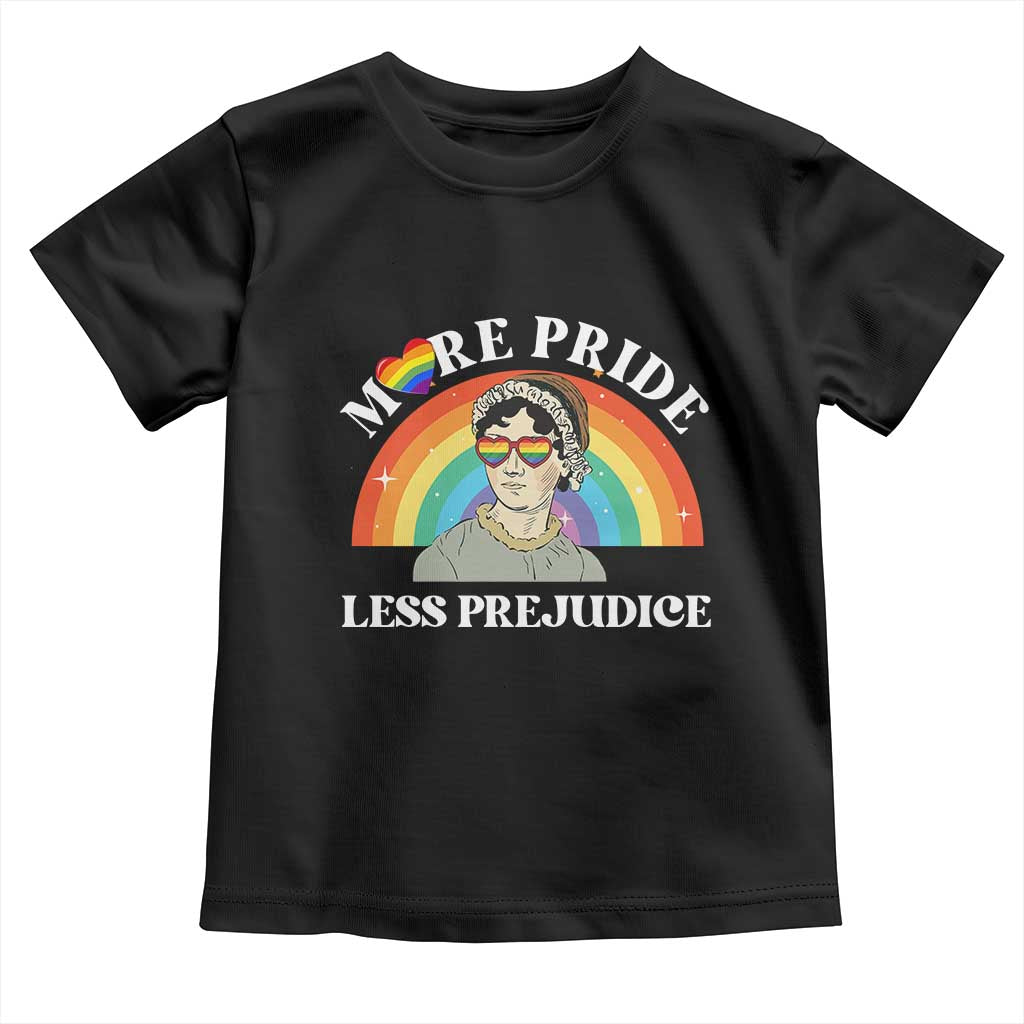 Gay Pride Toddler T Shirt More Pride Less Prejudice LGBT Pride Month - Wonder Print Shop