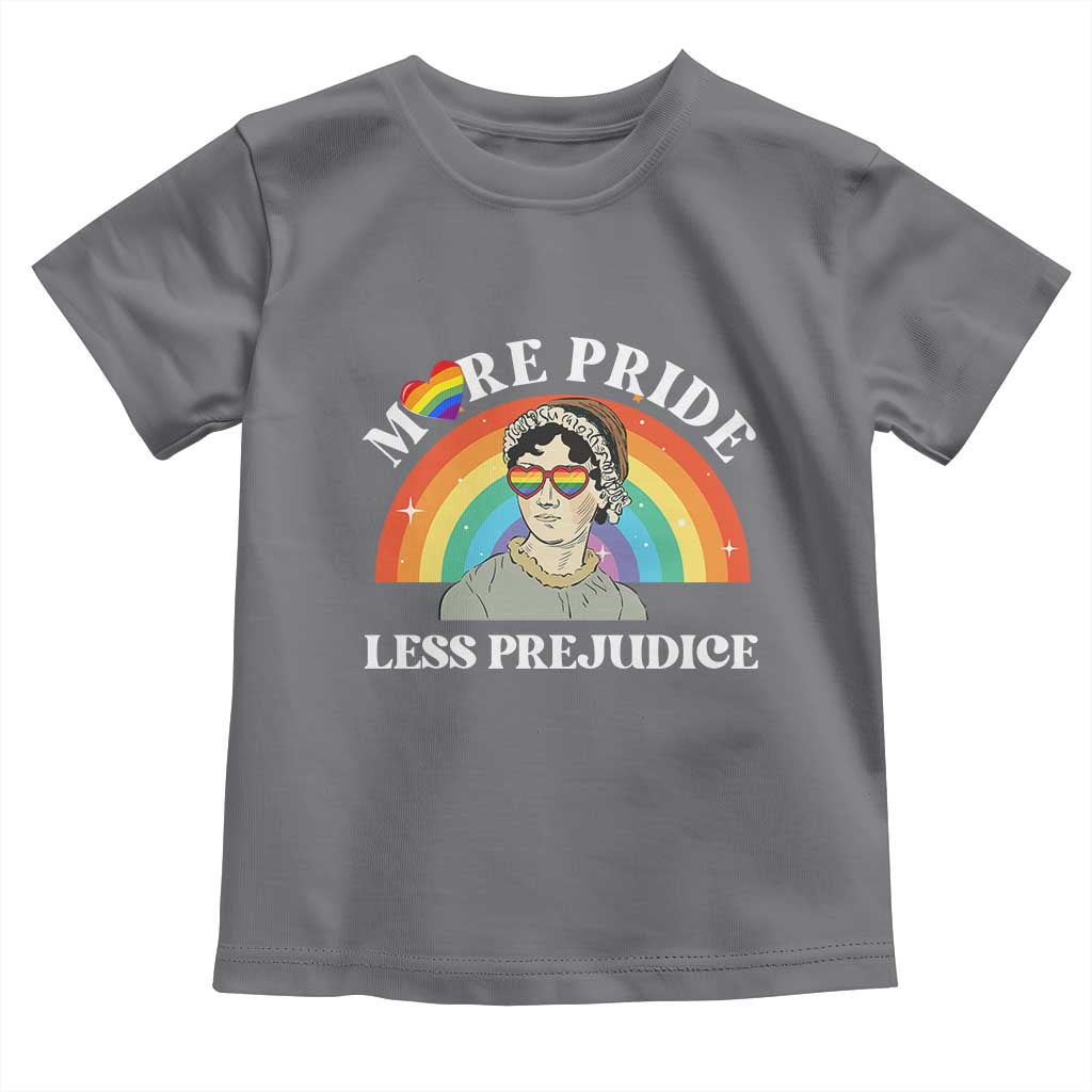 Gay Pride Toddler T Shirt More Pride Less Prejudice LGBT Pride Month - Wonder Print Shop