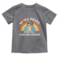 Gay Pride Toddler T Shirt More Pride Less Prejudice LGBT Pride Month - Wonder Print Shop