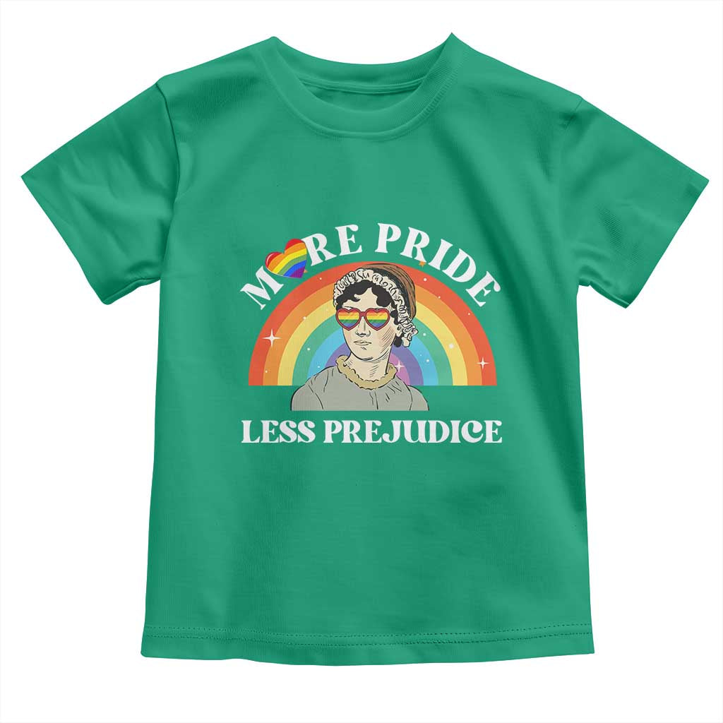 Gay Pride Toddler T Shirt More Pride Less Prejudice LGBT Pride Month - Wonder Print Shop