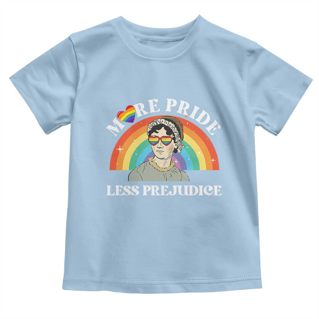 Gay Pride Toddler T Shirt More Pride Less Prejudice LGBT Pride Month - Wonder Print Shop