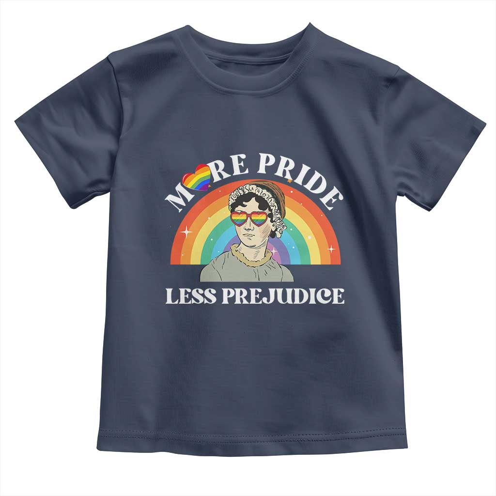 Gay Pride Toddler T Shirt More Pride Less Prejudice LGBT Pride Month - Wonder Print Shop
