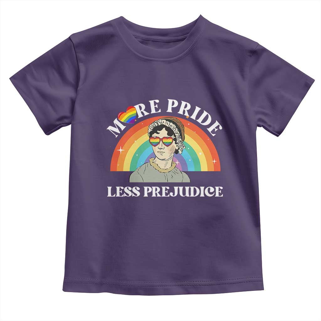 Gay Pride Toddler T Shirt More Pride Less Prejudice LGBT Pride Month - Wonder Print Shop