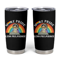 Gay Pride Tumbler Cup More Pride Less Prejudice LGBT Pride Month - Wonder Print Shop