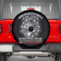 American Patriotic Spare Tire Cover We Will Protect Our Soil And Defend Our Freedom Est 1776 US Warriors