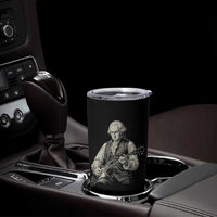 George Washington Rock Star Portrait Tumbler Cup Funny Electric Guitar Player Founding Father Patriotic Graphic
