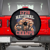 1776 National Champs Funny Founding Fathers Selfie Graphic Spare Tire Cover George Washington and Ben Franklin Cool Sunglasses Patriotic