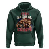 1776 National Champs Funny Founding Fathers Selfie Graphic Hoodie George Washington and Ben Franklin Cool Sunglasses Patriotic
