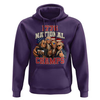 1776 National Champs Funny Founding Fathers Selfie Graphic Hoodie George Washington and Ben Franklin Cool Sunglasses Patriotic