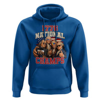 1776 National Champs Funny Founding Fathers Selfie Graphic Hoodie George Washington and Ben Franklin Cool Sunglasses Patriotic