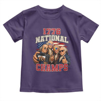 1776 National Champs Funny Founding Fathers Selfie Graphic Toddler T Shirt George Washington and Ben Franklin Cool Sunglasses Patriotic