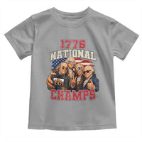 1776 National Champs Funny Founding Fathers Selfie Graphic Toddler T Shirt George Washington and Ben Franklin Cool Sunglasses Patriotic