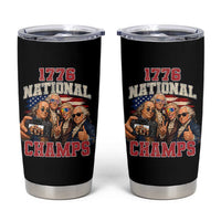 1776 National Champs Funny Founding Fathers Selfie Graphic Tumbler Cup George Washington and Ben Franklin Cool Sunglasses Patriotic