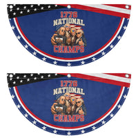 1776 National Champs Funny Founding Fathers Selfie Graphic Patriotic Fan Flag George Washington and Ben Franklin Cool Sunglasses