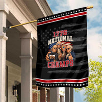 1776 National Champs Funny Founding Fathers Selfie Graphic Patriotic Garden Flag George Washington and Ben Franklin Cool Sunglasses