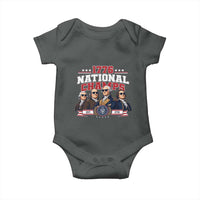 1776 National Champs Est 1776 Vintage Seal Baby Onesie Funny Cool Sunglasses Presidents and Founding Fathers Sports Style Patriotic