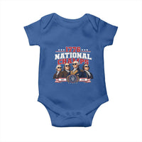 1776 National Champs Est 1776 Vintage Seal Baby Onesie Funny Cool Sunglasses Presidents and Founding Fathers Sports Style Patriotic