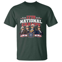 1776 National Champs Est 1776 Vintage Seal T Shirt Funny Cool Sunglasses Presidents and Founding Fathers Sports Style Patriotic