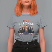 1776 National Champs Est 1776 Vintage Seal T Shirt For Women Funny Cool Sunglasses Presidents and Founding Fathers Sports Style Patriotic