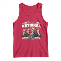 1776 National Champs Est 1776 Vintage Seal Tank Top Funny Cool Sunglasses Presidents and Founding Fathers Sports Style Patriotic