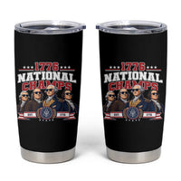 1776 National Champs Est 1776 Vintage Seal Tumbler Cup Funny Cool Sunglasses Presidents and Founding Fathers Sports Style Patriotic
